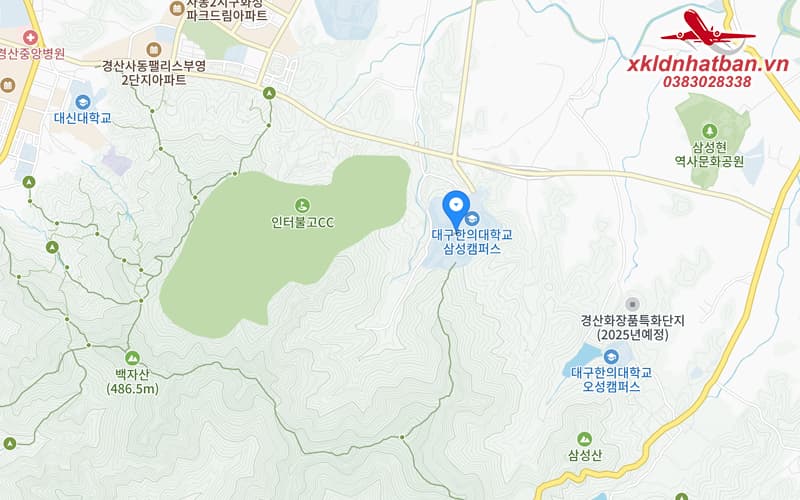 Vị trí đại học Daegu của hàn quốc